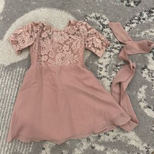 JJs House girls Rose dress.